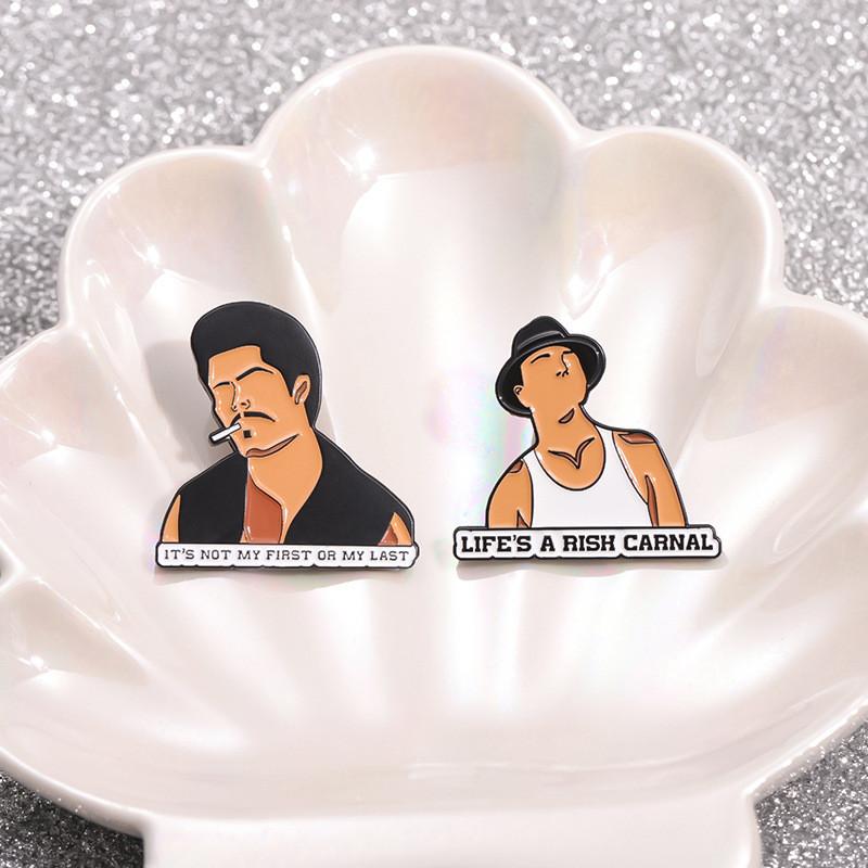 Cartoon Character Colorful Alloy Brooch Adjustable Multifunctional Pin Decorative