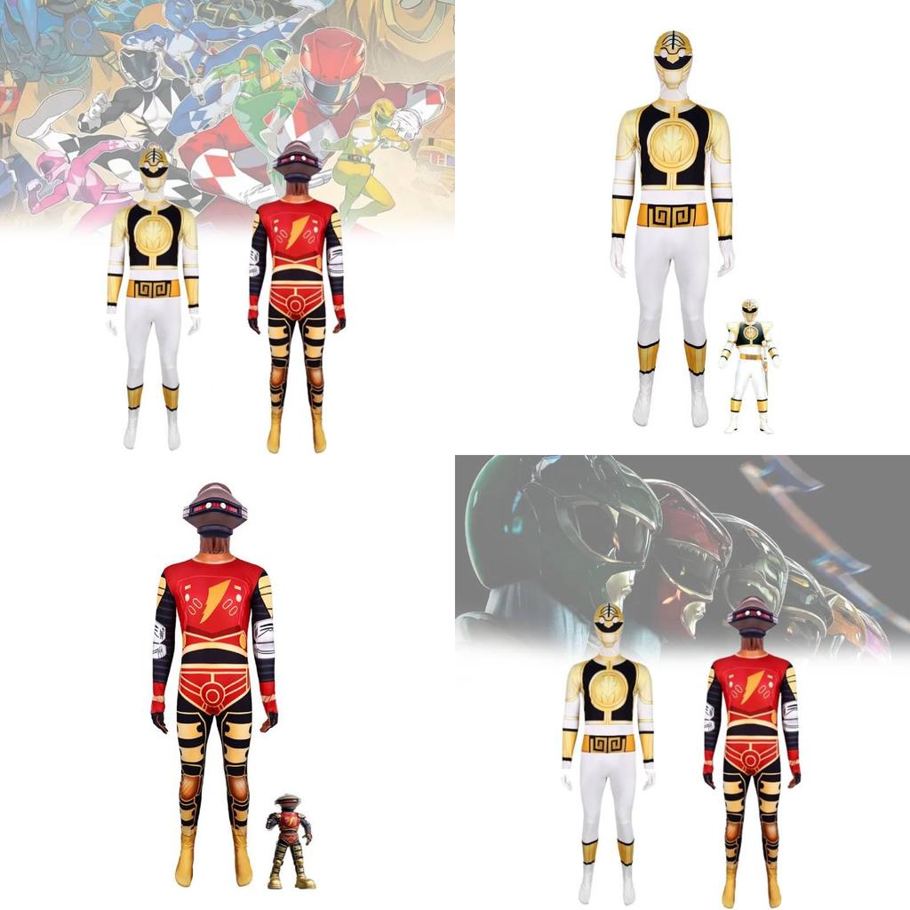 Mighty Morphin Power Rangers Dinosaur Cosplay Suit For Kids Halloween Costume Party