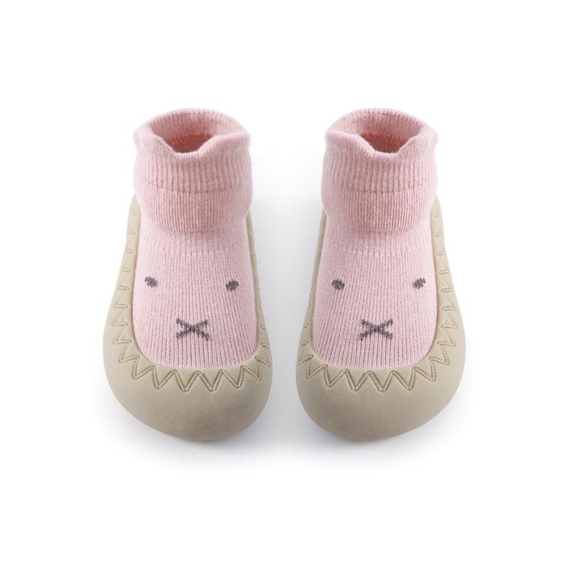 

2022 Spring/Summer Non-slip Baby Walking Socks with Rubber Sole Size 21 (7-12 months) Foot length 11.8-12.3cm рожевий