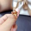 New  Sterling  Ring Micro-Inlaid 2 Carat Sparkling Simulation Moissanite Ring Woman Charm Jewelry Engagement Gift