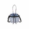Lesportsac Velour Blue Drawstring Bucket Bag [3870.M246]