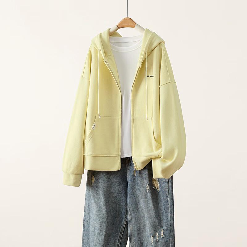 Women's Loose Hooded Zip-Up Sweatshirt Jacket - Ta Chi 2025 Autumn