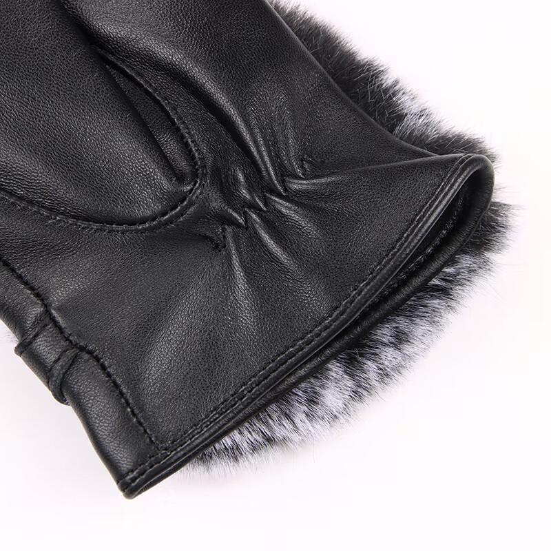Hengyuanxiang Women's Sheepskin Touchscreen Winter Gloves