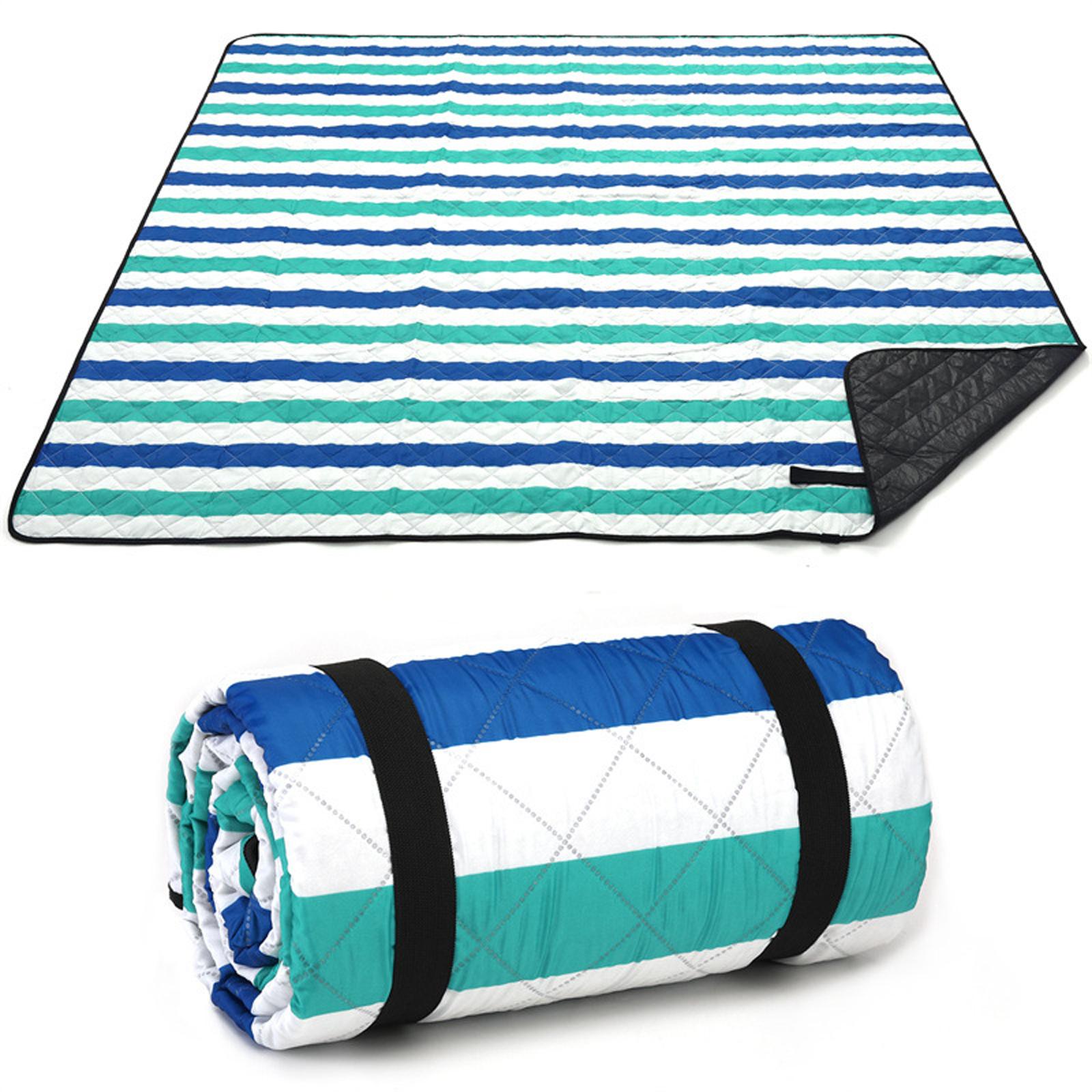 

200x200 см большое 3-слойное мягкое одеяло для пикника, пляжный коврик, коврик для кемпинга, семейный туристический складной водонепроницаемый коврик E