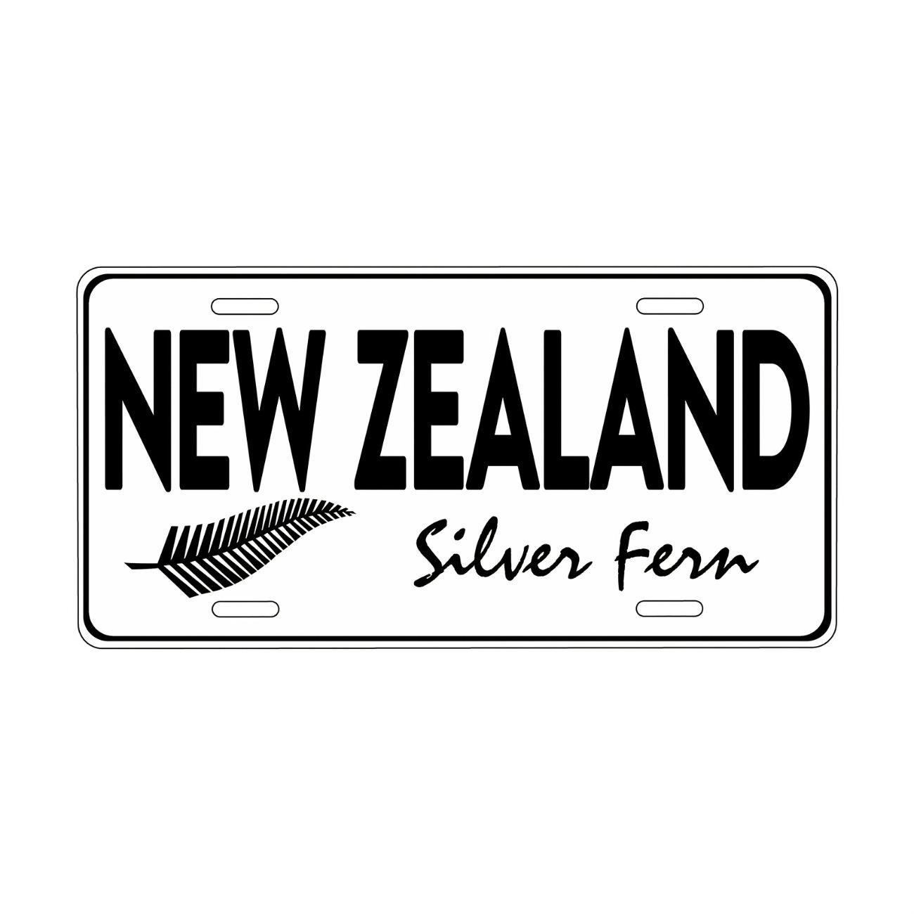 Personalized New Zealand Metal Sign Garage Wall Decor белый