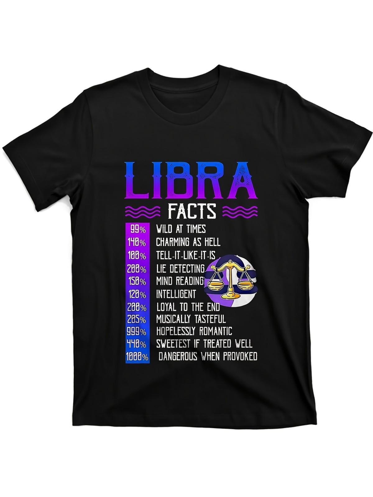Men s & Libra Zodiac Sign T-Shirt - Libra Balance Symbol Astrology Gift, Soft S