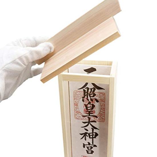 High-quality Japanese-made Hinoki (Japanese cypress) Shinto altar holder, No. 116, simple and easy to use, 30cm high x 18cm wide.