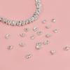 S925 Sterling Silver Hammered Irregular Spacer Beads for DIY Jewelry Making