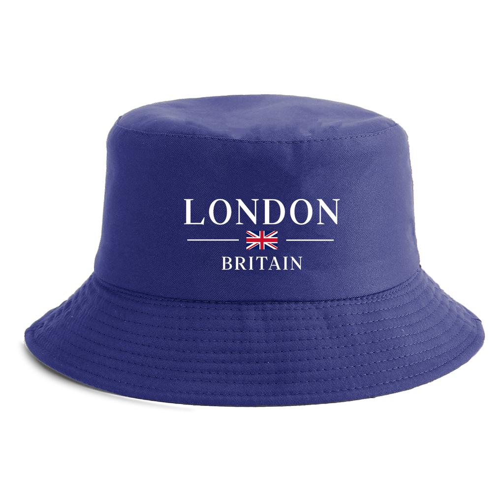Unisex London Britain Flag Print Bucket Hat Reversible Retro Fisherman Cap Available In Multiple Retro Colors Outdoor Sun Hat