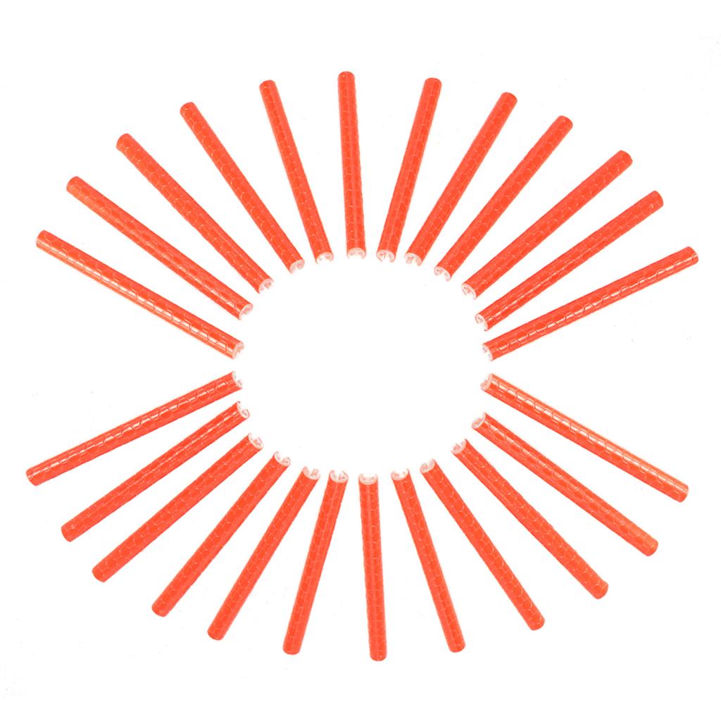 24PCS Bicycle Bike Wheel Spokes Reflective Sticks Tube Safe Cycle Spoke Reflector Safety Clip Wheel Reflective Tube