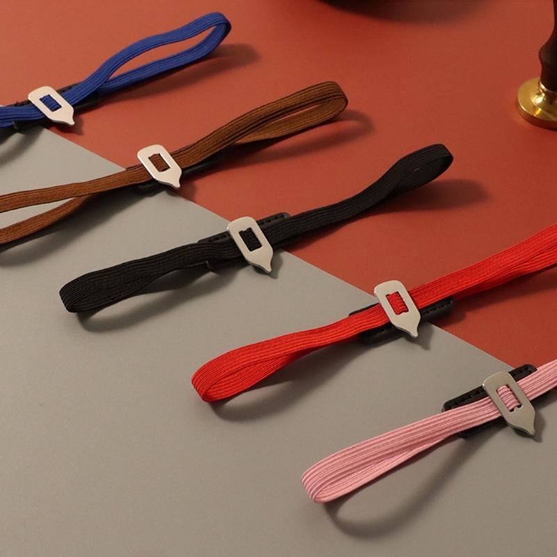 Elastic Rope Bands Planner Bookmarks with Metal Book Dart, Elastic Bands Bookmarks Gift for Book Lover Writer Reader