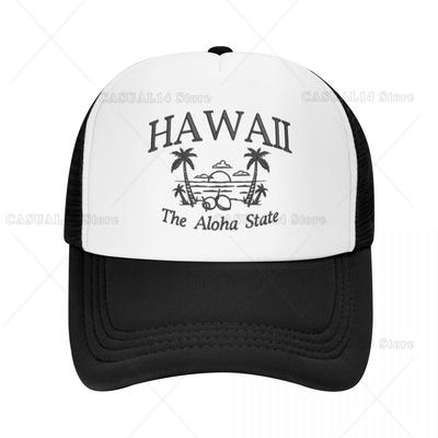 Hawaii Strand Der Aloha Staat Verstellbare Netz Baseballkappe für Unisex Hochwertige Trucker Snapback Kappen Hip Hop Street Tide Hüte