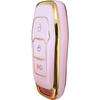 for Ford Key Fob Cover with Keychain Fit for Ford Explorer 2016 2017 Smart Key Shell (Pink)