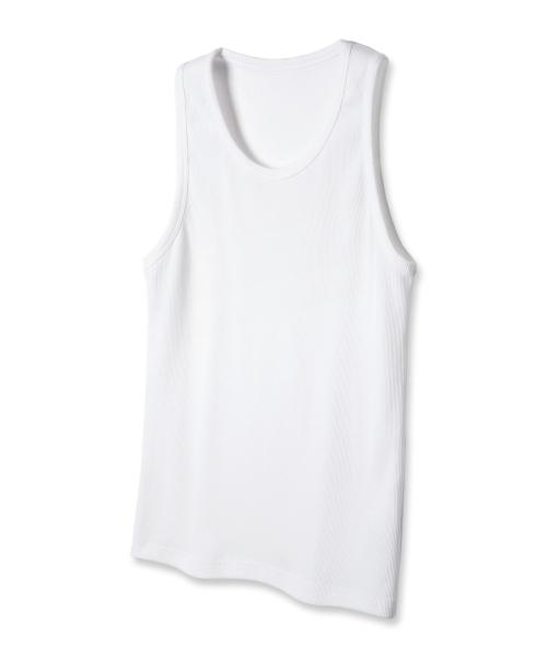 

[Alvinczlo] Solid Ribbed Sleeveless AST3139 [Shipped from Korea] 100% Authentic White