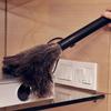 Ostrich Feathers Duster Portable Retractable Feathers Duster Antistatic Ostrich Natural Feathers Brush Duster Cleaning Tool