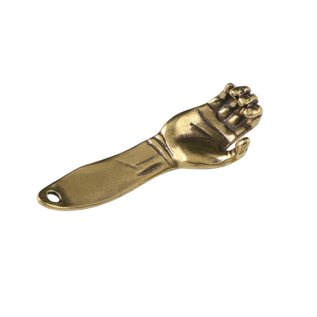 Brass Keychain Men To Give You A Helping Hand Creative Arm Bottle Opener Copper Car Key Pendant Home Decoration