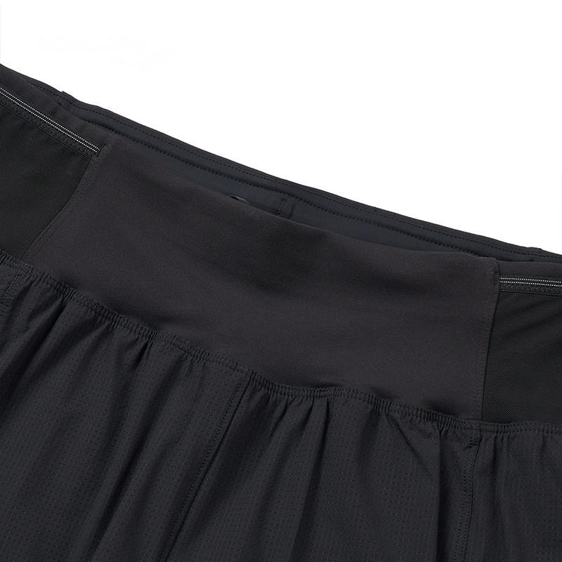 SAUCONY Mens Training Series Simple Breathable Fashion Three-Quarter Sports Shorts Men Shorts Black SC2220065BAL-BK01