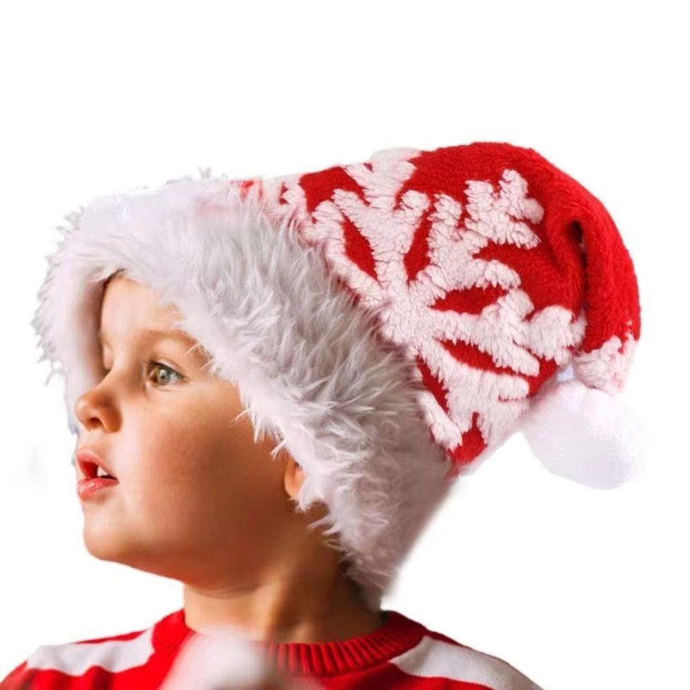 Party Supplies Pluffy Santa Hat Soft Xmas Cap New Christmas Plush Hat