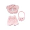 For Labubu V1 V2 Idol Cute Doll Clothes Fashion Sweater Outfit Accessories Sitting Party Pink White Striped Sweater Cup Clothing