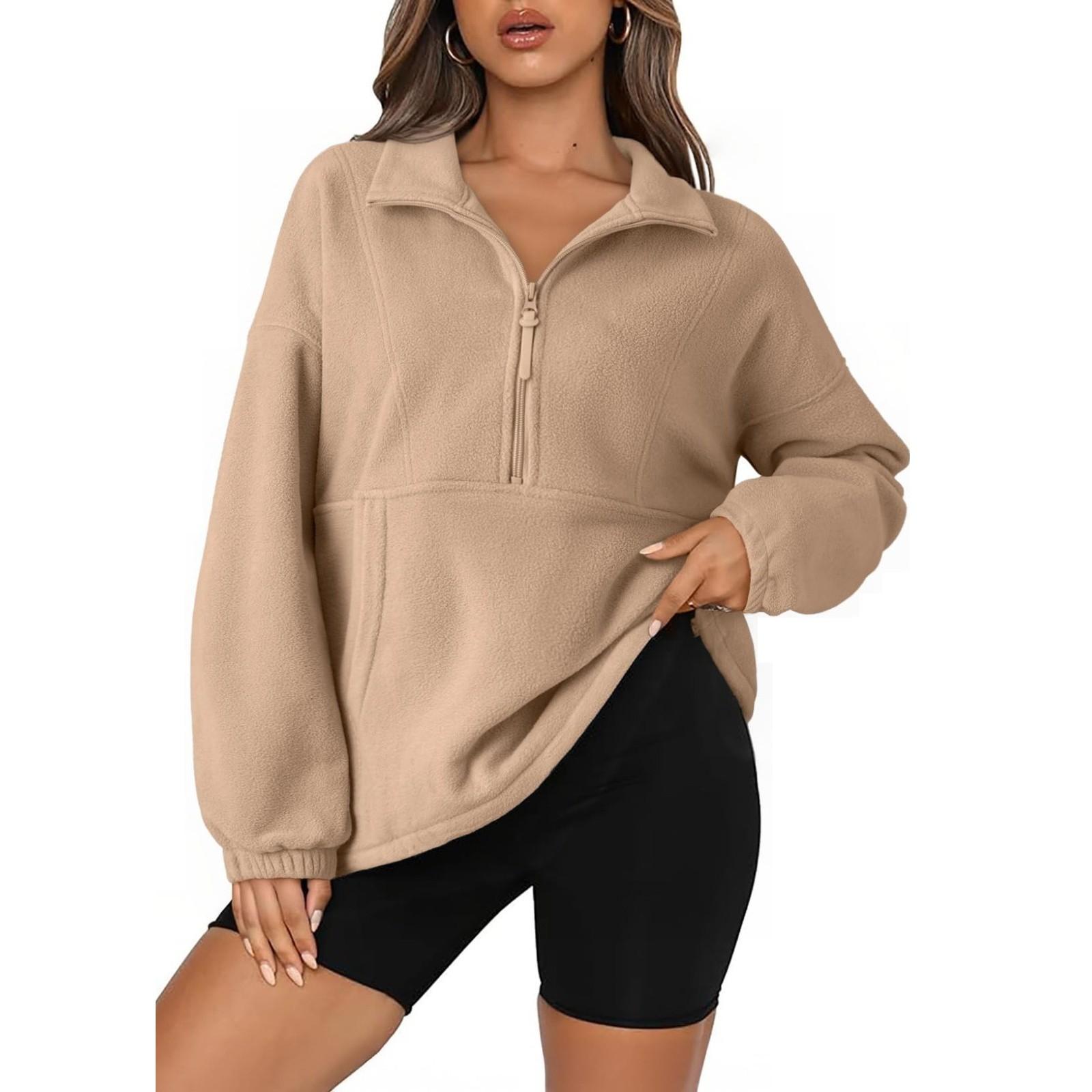 

Женский модный однотонный топ с длинным рукавом S хаки