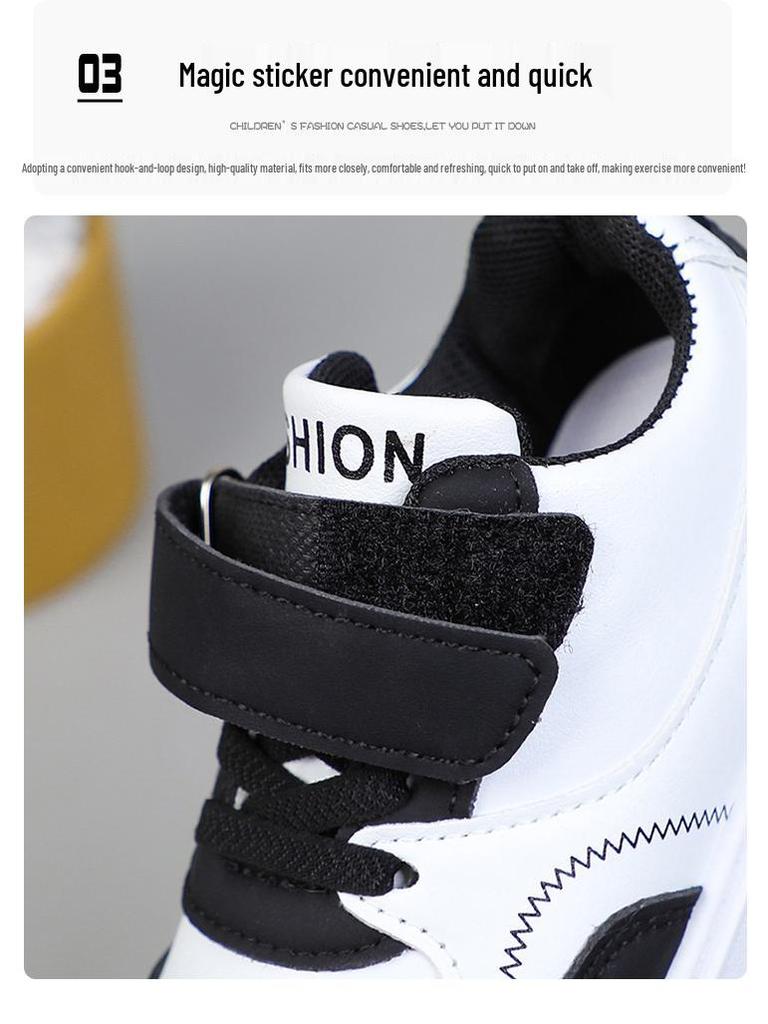 Breathable, Wear-resistant, Versatile Low-top Skate Shoes for Boys and Girls, Suitable for Older Children.