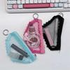 Lace Trim Briefs Shape Cosmetic Bag Mesh Makeup Storage Pouch Unique Jewelry Organizer  Headphones