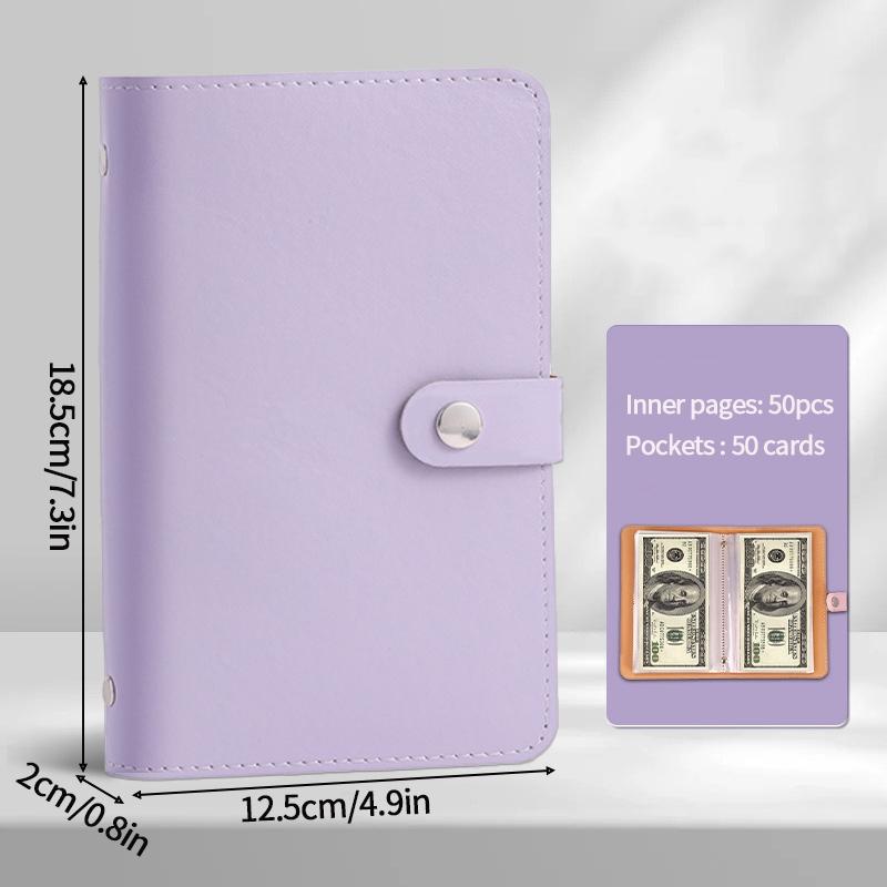 Coin Collection Album Tickets Collection  Album for Tickets 50Pages Saving Piggy Banks Cash Collect Book Money Organizer