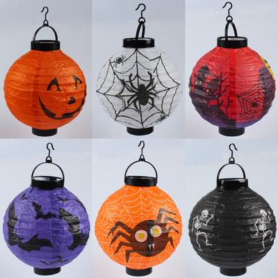 Pumpkin Spider Bat Paper Honeycomb Hanging Lantern Ornaments Halloween Party Decoration for Home Indoor Outdoor Kids Gift Toy