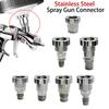 Stainless Steel Spray Gun Adapters Sprayer Connector Adapters Connector Cup Adapters for Various Types of Sprayers