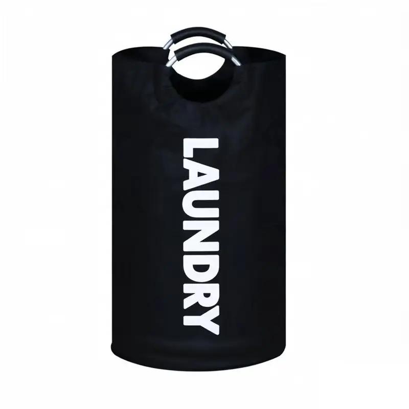 Foldable Laundry Storage Basket Extra Large Oxford Cloth Aluminum Padded Handle Waterproof Bathroom Balcony Organizer Household