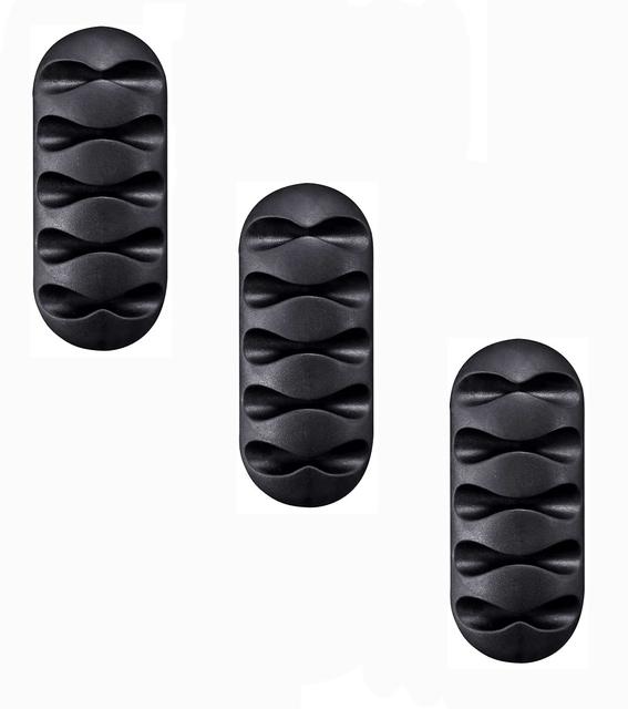 Cable Organizer Silicone USB Winder Desktop Tidy Management Clip Cable Holder For Mouse Headphone Protector Wire Organizer Clamp