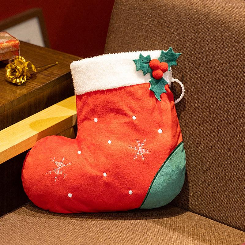 New Christmas Series Plush Doll Garland Sock Snowman Pendant Toy Elk Plush Pillow Home Decoration
