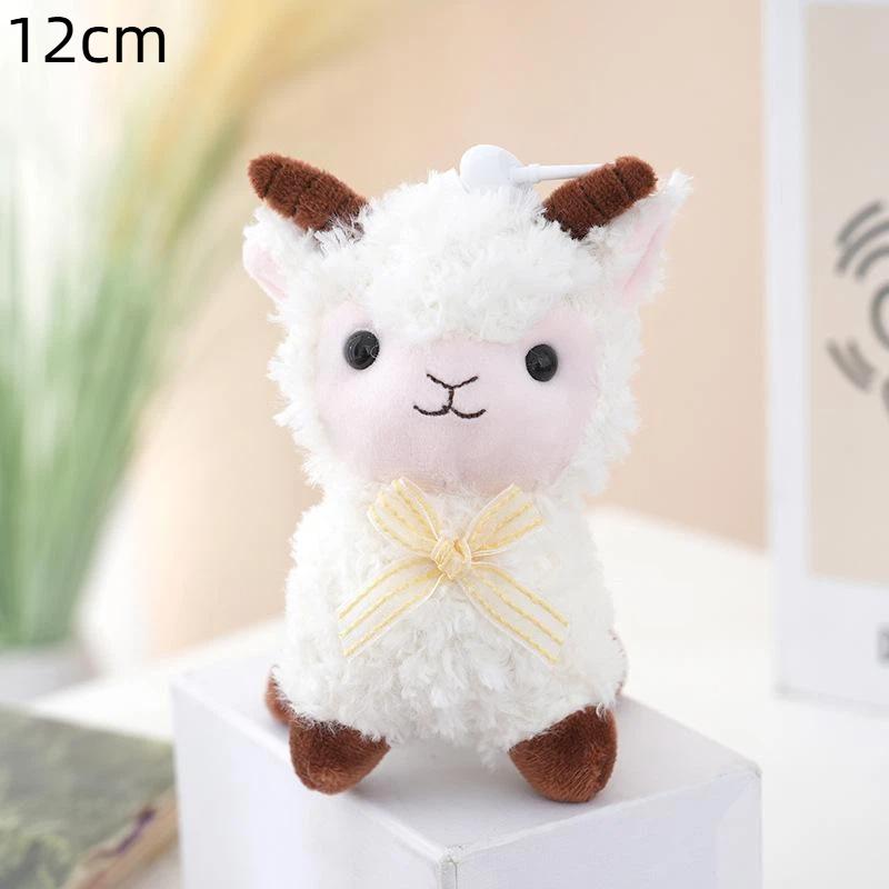 Cute Flower Lamb Plush Toys Ultra Soft Fluffy Fabric For Kids Birthday Gifts Home Decor Bag Pendants