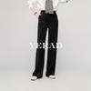 Narrow wide leg pants for women, casual floor length pants for slimming women, straight leg pants for women