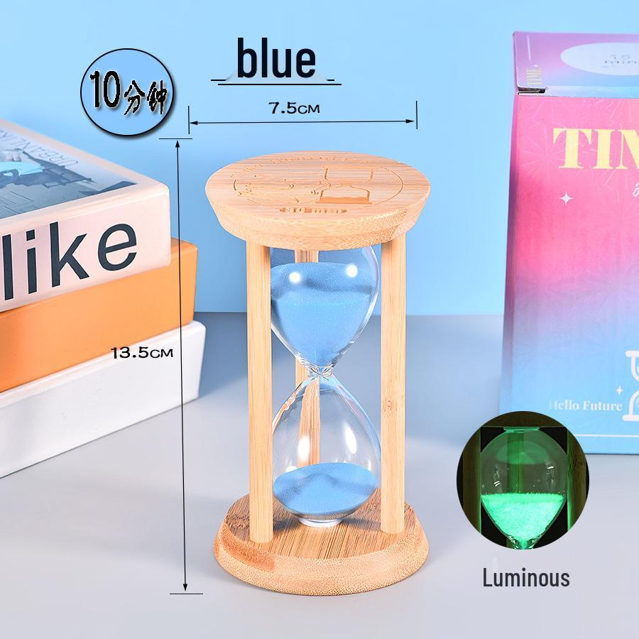 Clessidra Timer Resistente per Bambini: Ornamento rotondo in legno 1-30 Min