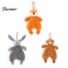 Interactive Training Toys for Small Medium Dogs Plush Squeaky Dog Toy, Fox/Rabbit/Bear Shape, Durable Bite-Resistant Toy Bite Resistant with Lanyard,