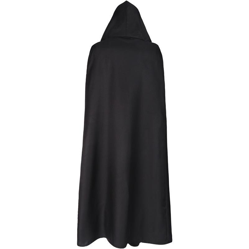 Plus Size Halloween Hooded Cloak - Medieval Renaissance Cape (5 Colors) for Cosplay and Performance