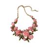 Pastoral Rhinestone & Pearl Embellished Clavicle Necklace: Versatile, Fresh, Literary Accessory