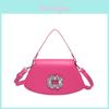 Pu Small Square Shoulder Bag For Women With Square Rhinestone Decoration For Daily Use