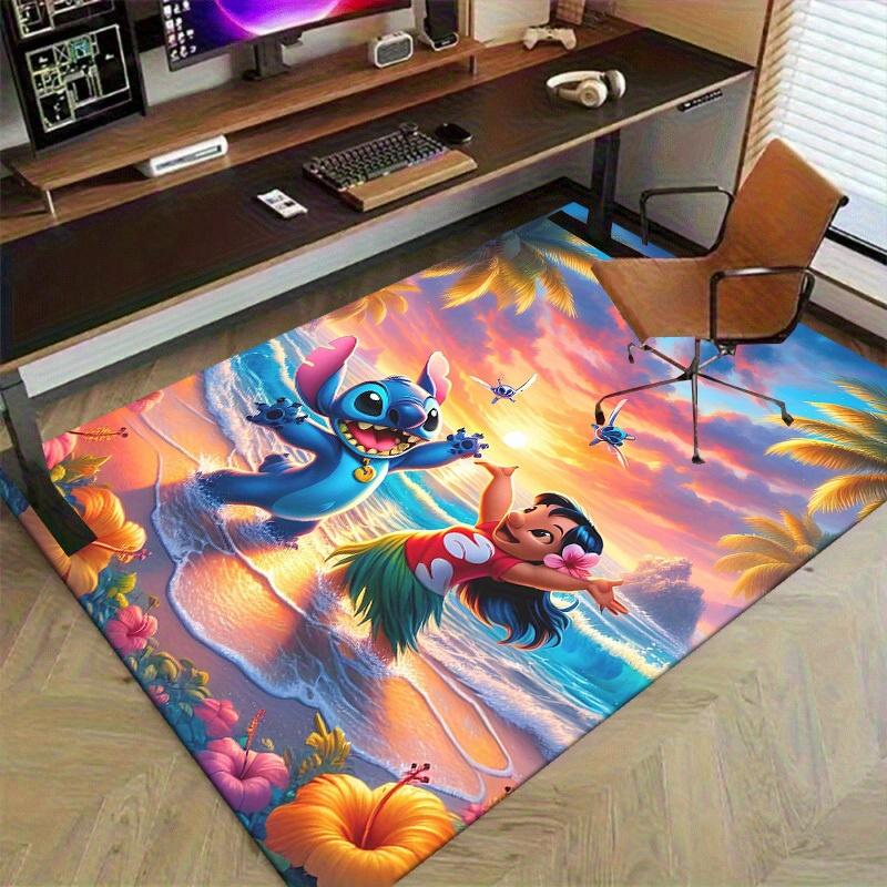 1pc,Lilo & Stitch Tropical Beach Sunset Outdoor Rug - Perfect for Home Decor, Office Carpet, Chair Cover, Gift IdeaH230
