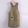 Durable Polyester Chef Apron  Sleeveless CrossBack Design for Home Kitchen  Restaurant Use Waterproof  OilResistant with Pockets