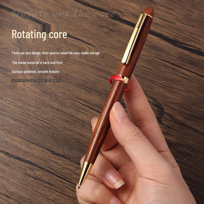 Brass & Sandalwood Ballpoint Gift Pen with Custom Engraving