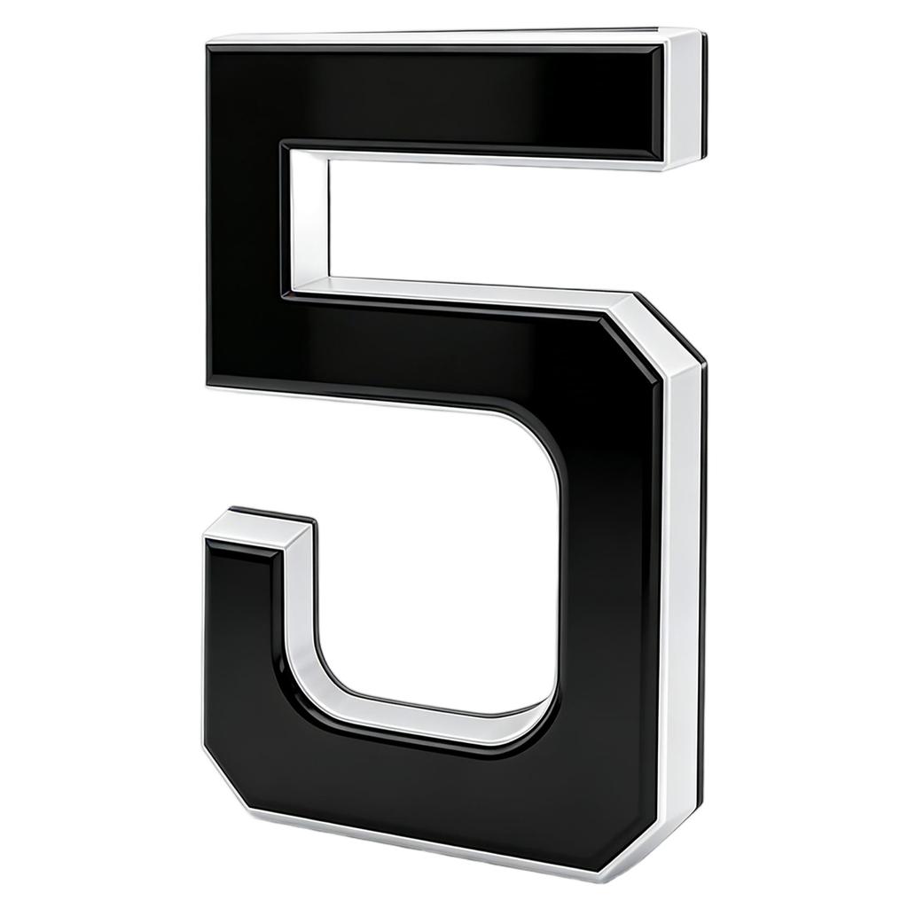 Modern Acrylic LED House Number Sign Illuminated Address Plaque Weatherproof Outdoor Decorative Number 3 for Home Office Hotel Apartment Door Wall
