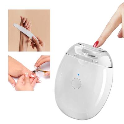 Tagliaunghie Elettrico 2 IN 1 con Luce LED Tagliaunghie Automatico per Bambini Adulti Mini Strumenti per Manicure Cura delle Unghie