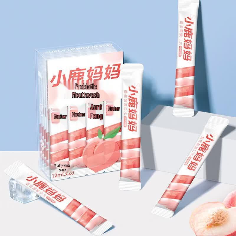 FawnMum Peach Flavored Mouthwash (80 Strips)