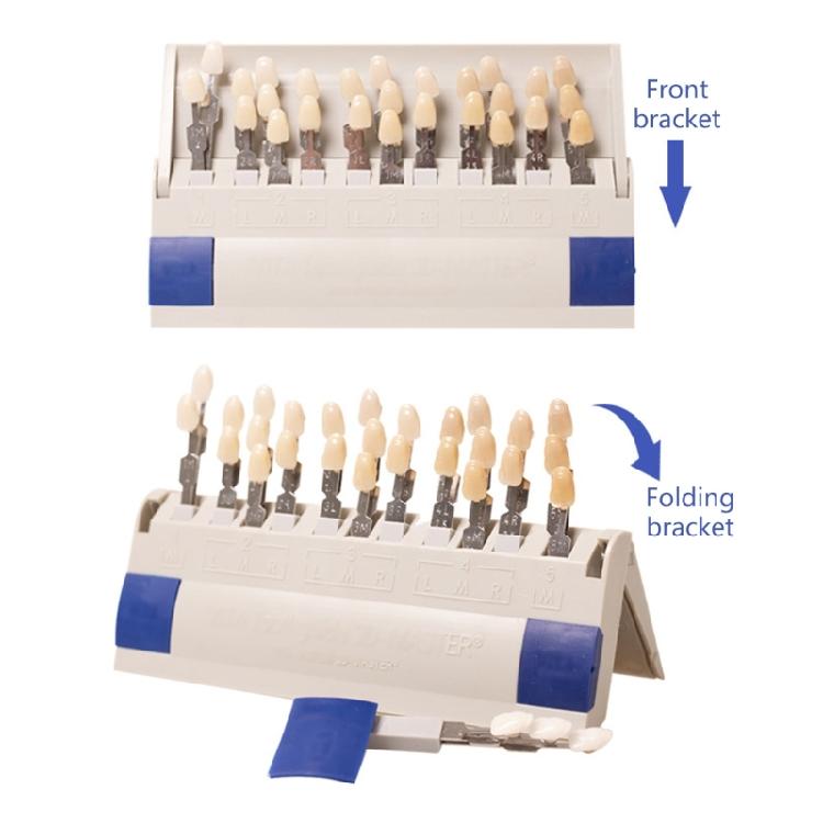 Teeth Shade Guide Classical Dentistry Equipment Teeth Whiten Porcelain 16/29 Colors Tooth Model Colorimetric Plate