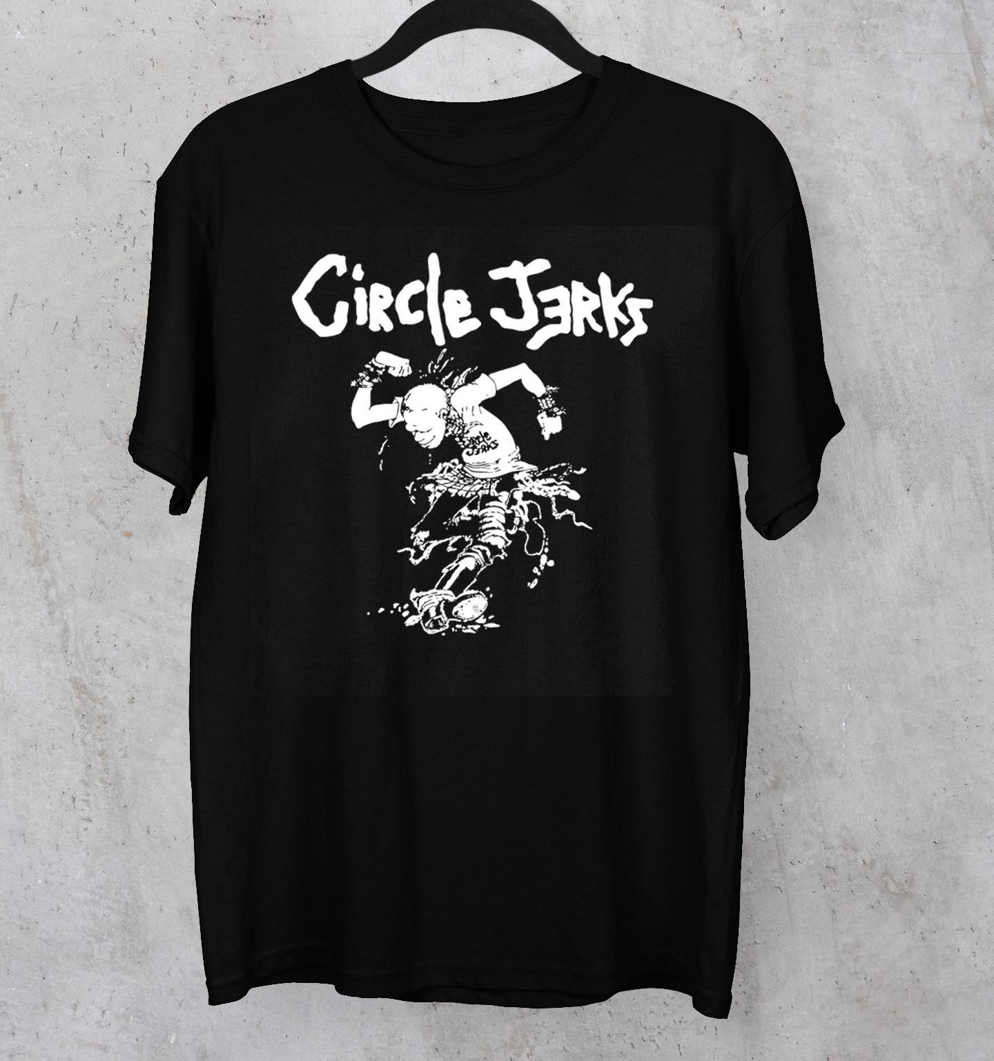 Hot New Circle Jerks Band Black TShirt Unisex Tee All Sizes S