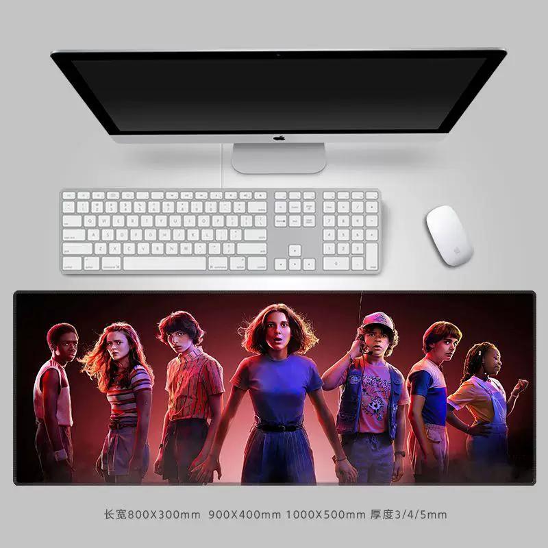 Premium Personalisierte Kreative Mauspads StrangerThings Leder-Mauspad Peripheres Computer-Tastaturpad Große Größe Büro-Schreibtischpad Tastaturpad