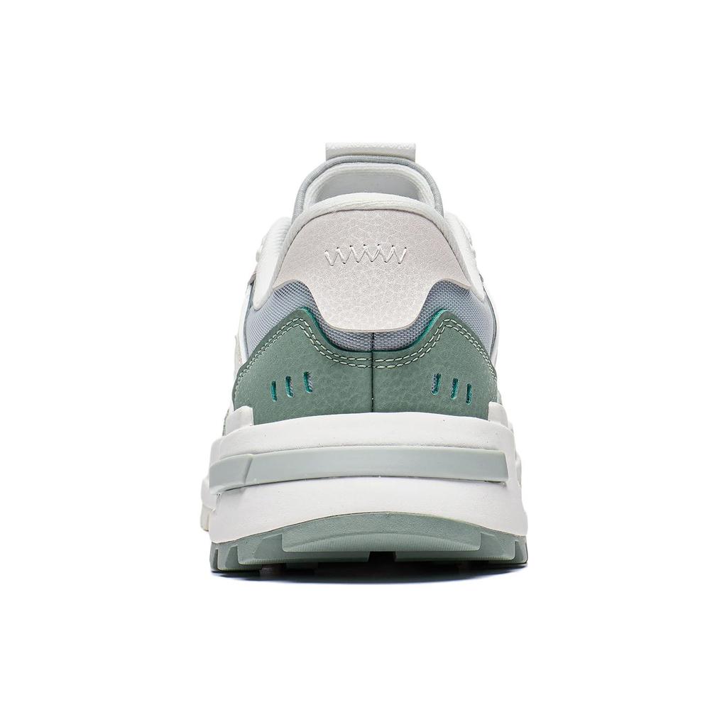 New LiNing Wind Rider 2.0 Anti Slip Wear Resistant Low Top Sports Casual Shoes Women's White Gray Green AGCT156-6