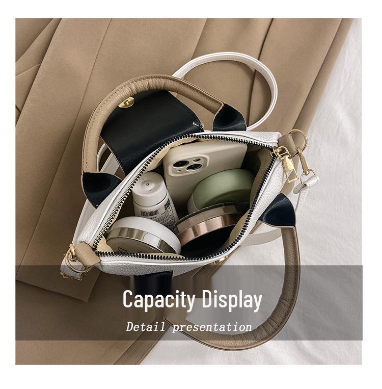 Kadın Fransız Şık Kova Çanta - 2023 Trend Çok Yönlü Çapraz ve Omuz El Çantası